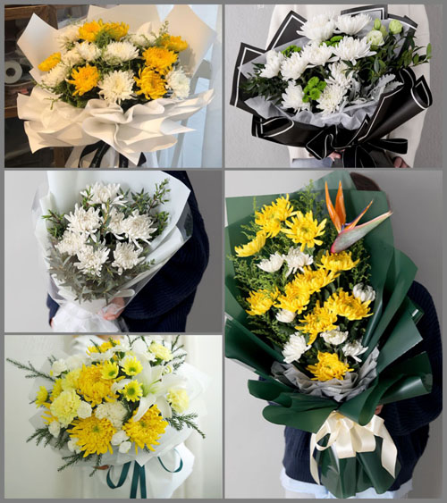 贵州遵义道真县洛龙镇白事花束代送